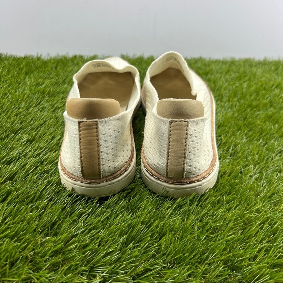 UGG Shoes Womens 8 Sammy Casual Comfort Slip On Chelsea Loafer White Fabric - Picture 5 of 9